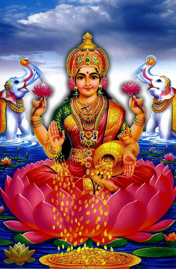 Богиня Лакшми - богиня лакшми, индия - оригинал
