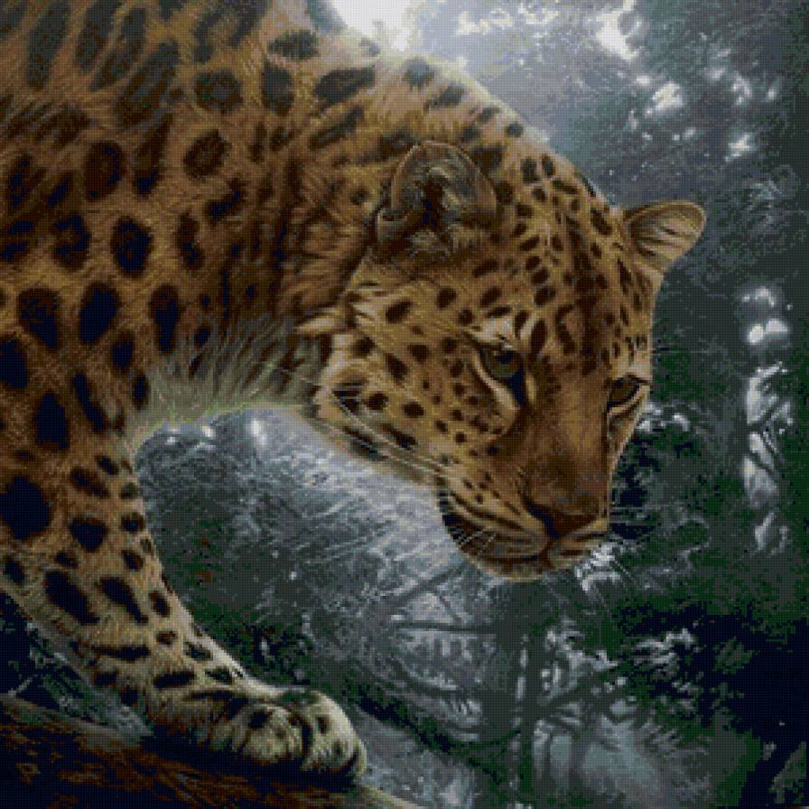 Большой охотник - леопард, большие кошки - оригинал