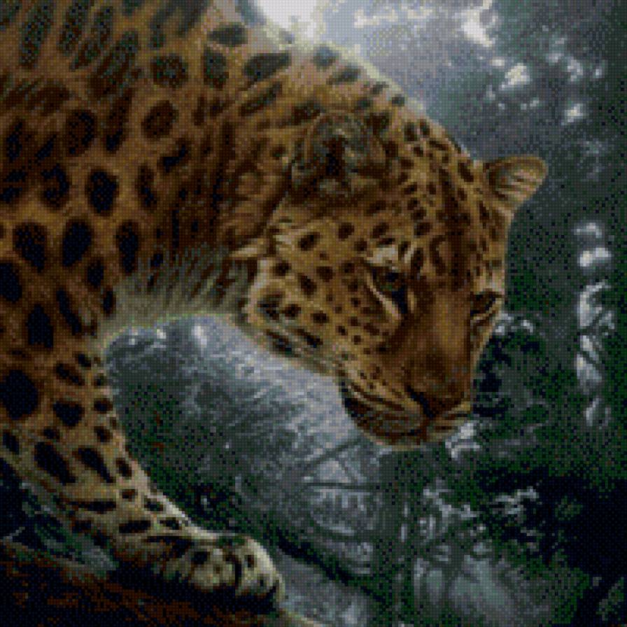 Большой охотник - леопард, большие кошки - предпросмотр
