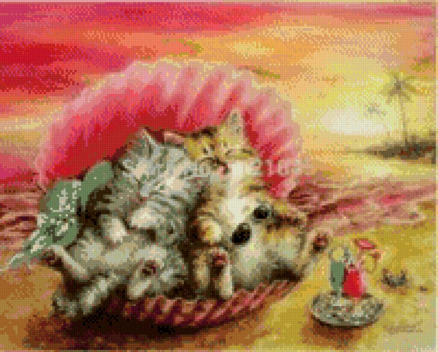 " Сладкий сон" - котята. кошки. домашние животные. - предпросмотр
