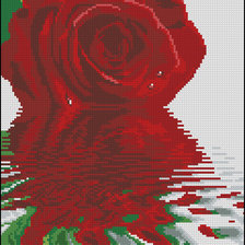 Оригинал схемы вышивки «red rose» (№966127)