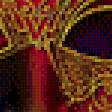 Предпросмотр схемы вышивки «панно (подушка) с венецианской маской» (№967861)