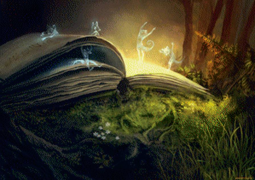сказка - сказка лес ночь волшебство книга - предпросмотр