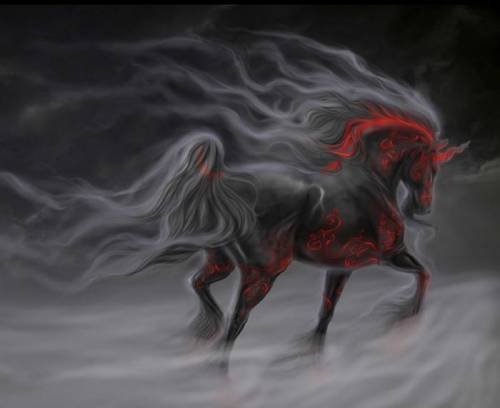 Дымчатый конь - лошадь, дым, конь, животные - оригинал