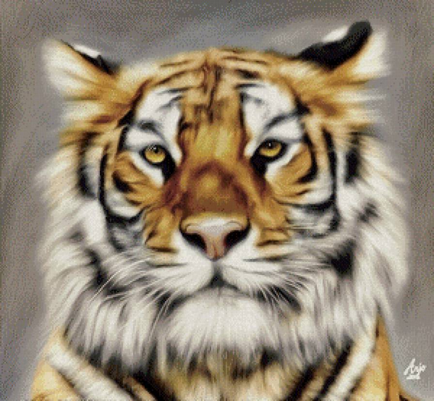 портрет тигрули - тигр, хищник - предпросмотр