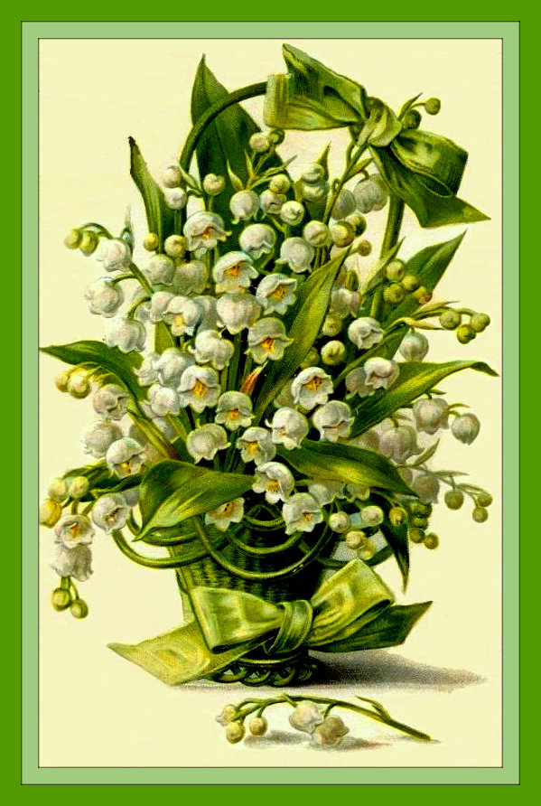 Ландыши - цветы, подарочная корзина - оригинал