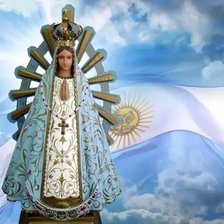 Оригинал схемы вышивки «Virgen de Lugan [patrona argentina]» (№975541)