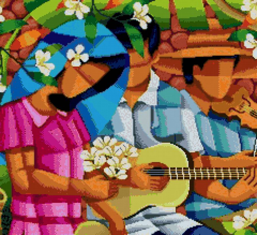 Весенняя песня - девушка, живопись, весна, люди, филиппинское искусство - предпросмотр