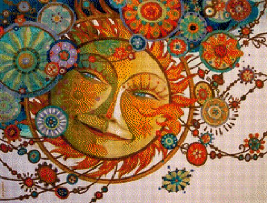 Солнце (David Galchutt) - бохо, фольклор, фолк, солнце, орнамент - предпросмотр