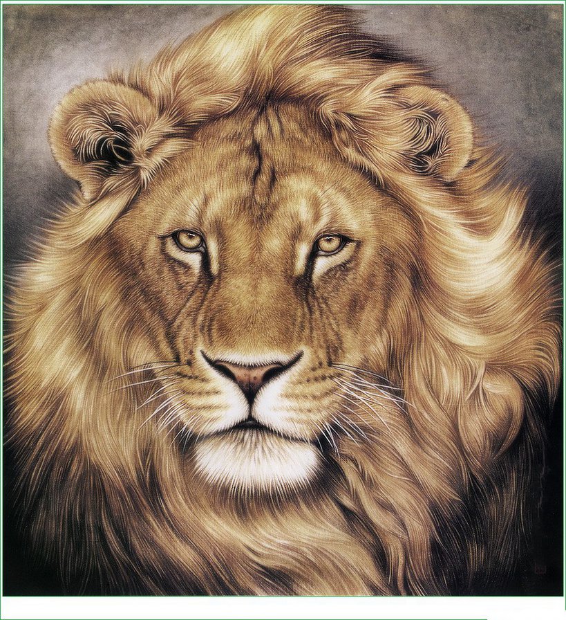Лев - дикие животные, лев - оригинал