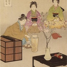 Оригинал схемы вышивки «Чайная церемония. Рисунок» (№977968)