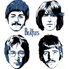 Схема вышивки «The Beatles»