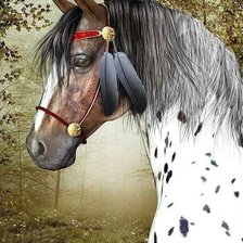 Оригинал схемы вышивки «Серия "Лошади, кони"» (№978521)