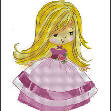 Схема вышивки «маленькая принцесса»