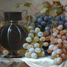 Виноград и графин