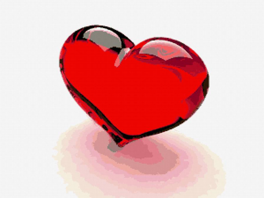 сердце - любовь, красный, сердце - предпросмотр