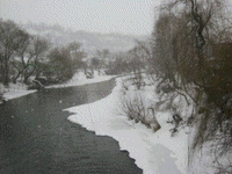 зимняя река - предпросмотр