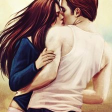 Эдвард и Белла поцелуй