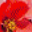 Предпросмотр схемы вышивки «Птичка в красных цветах» (№984115)