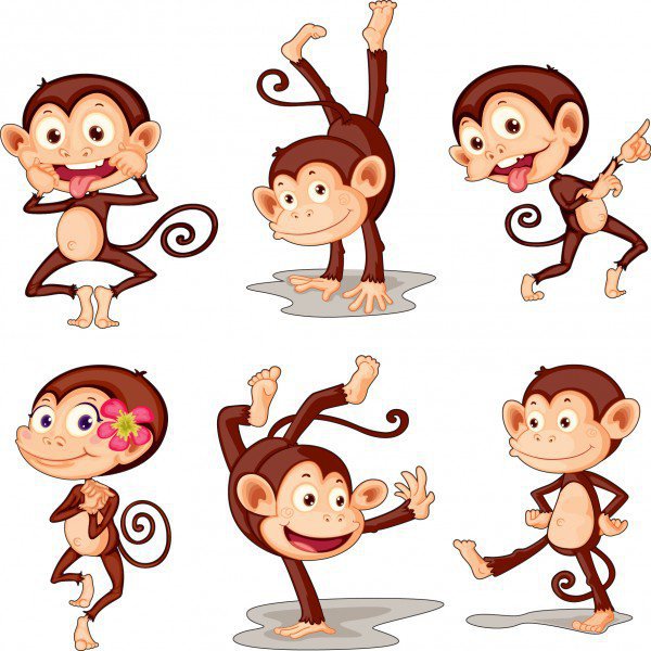 обезьянки - год обезьяны 2016 - оригинал