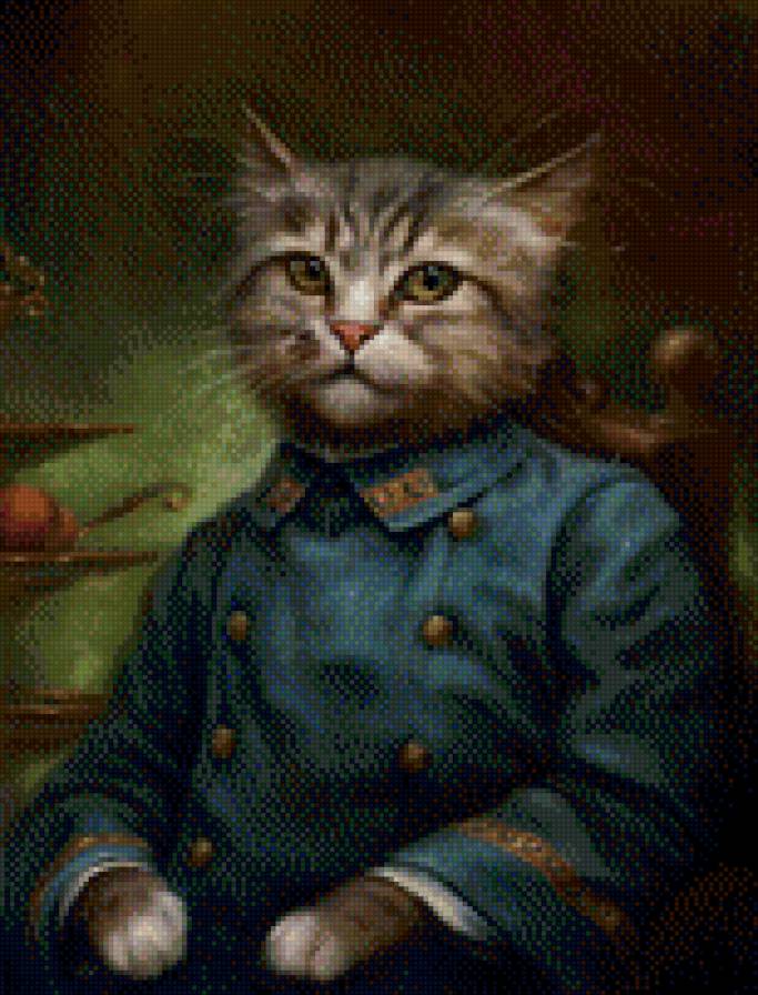 коты Эрмитажа Эльдара Закирова - кот, картина - предпросмотр