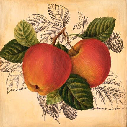 Серия "Фрукты, ягоды" - панно, на кухню, яблоки - оригинал