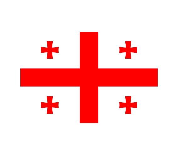 грузинский флаг - флаг, грузия - оригинал