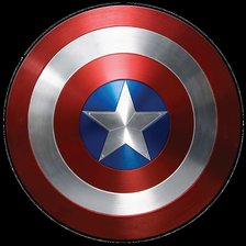 Оригинал схемы вышивки «Капитан Америка щит» (№993982)