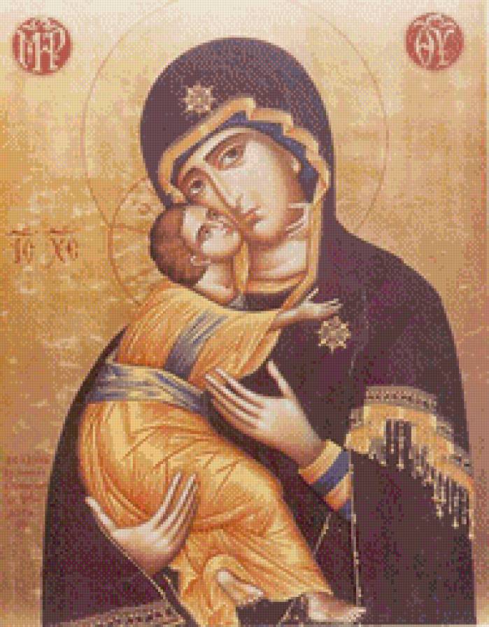 Икона Владимирской Божией Матери - икона владимирской божией матери - предпросмотр