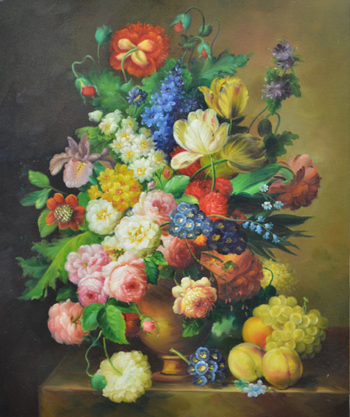 Натюрморт - ягоды, цветы, натюрморт, фрукты - оригинал