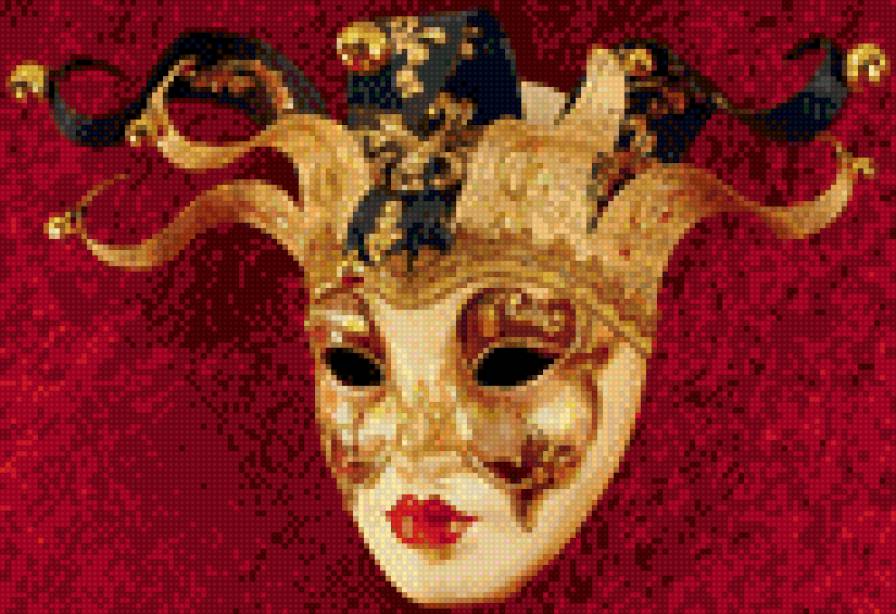 Венецианская маска Коломбина - венецианская маска, коломбина, маска - предпросмотр
