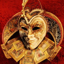 Схема вышивки «Венецианская маска Джокер»