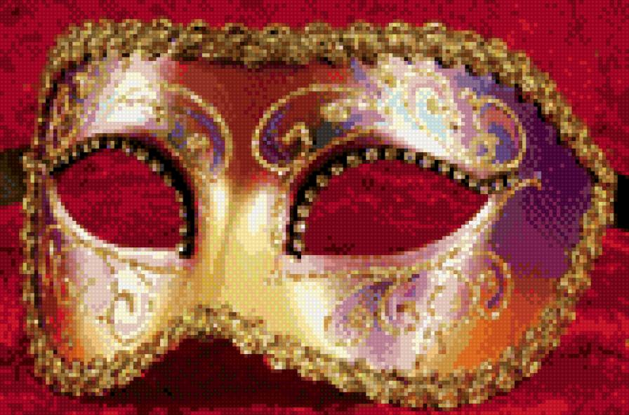 Венецианская маска Коломбина цветная - венецианская маска, маска, коломбина - предпросмотр