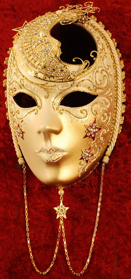 Венецианская маска Луна - венецианская маска, маска, луна - оригинал