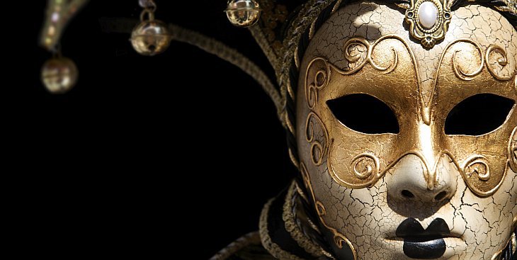 Венецианская маска Арлекин - маска, венецианская маска, арлекин - оригинал
