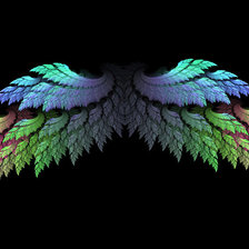 Схема вышивки «крылья»