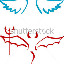 Схема вышивки «крылья ангела и демона»