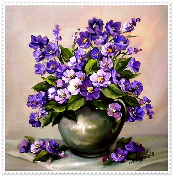 цветы в вазе - цветы, ваза - оригинал