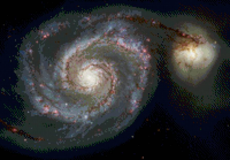 Космос. Галактика Водоворот - водоворот, космос, звезды, галактика - предпросмотр