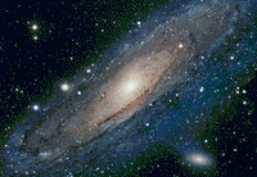 Космос. Галактика Андромеды - звезды, андромеда, галактика, космос - предпросмотр
