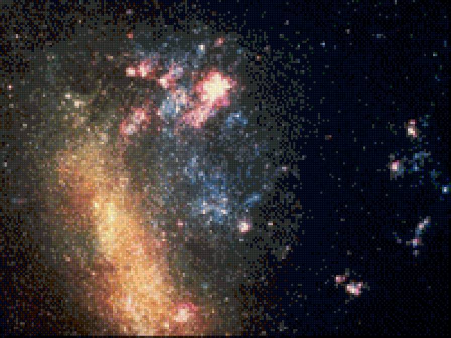 Космос. Туманность Большое Магелланово облако - космос, звезды, магеллановы облака, туманность - предпросмотр