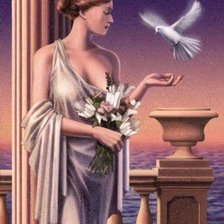 Оригинал схемы вышивки «Aphrodite Greek goddes of love and beauty» (№1003866)