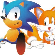 Схема вышивки «Sonic and Tails»