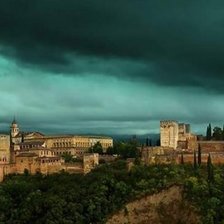 Схема вышивки «La Alhambra amenaza tormenta»