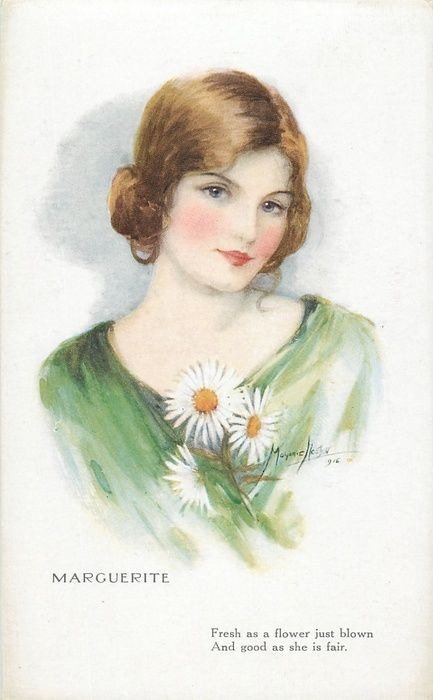 Marguerite - девушка, цветы, маргаритка - оригинал
