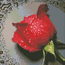 Оригинал схемы вышивки «Роза красная» (№1010668)