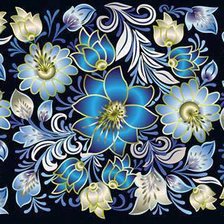 Оригинал схемы вышивки «цветы» (№1013080)