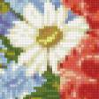 Предпросмотр схемы вышивки «букет полевых цветов на кирпичах» (№1016055)