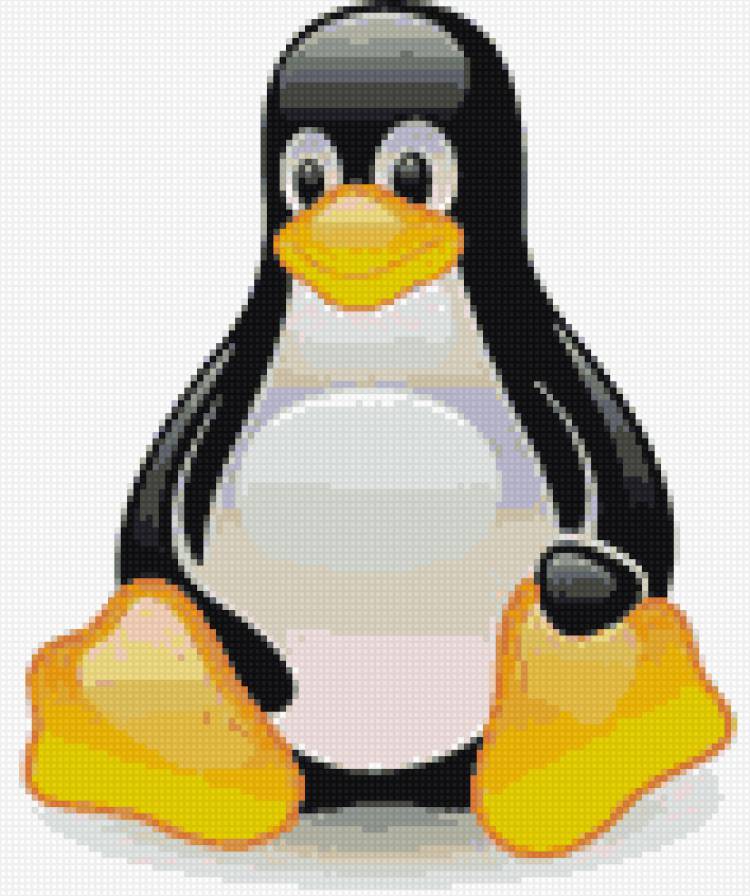 Лого ОС Линукс - пингвин - предпросмотр