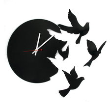 Схема вышивки «часы с птицами»
